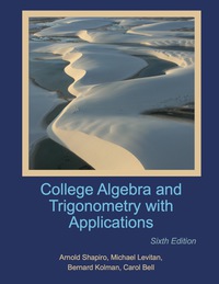 Cover image: College Algebra & Trigonometry with Applications 6th edition 9781627516518