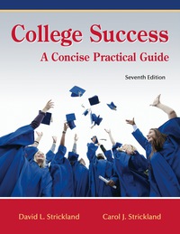 Cover image: College Success: A Concise Practical Guide 7th edition 9781627518550