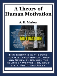 Cover image: A Theory of Human Motivation 9781627554671