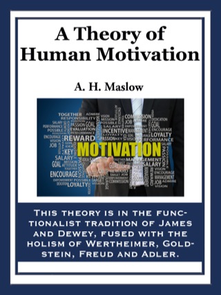 صورة الغلاف: A Theory of Human Motivation 9781627554671