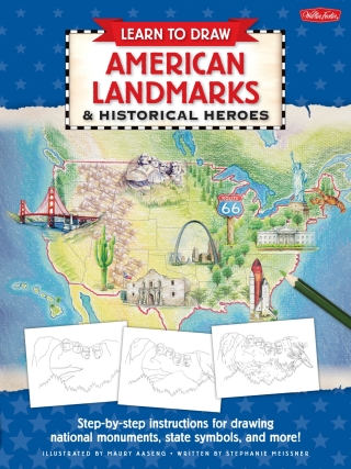 Titelbild: Learn to Draw American Landmarks & Historical Heroes 9781600583070