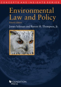 Cover image: Environmental Law and Policy (Concepts and Insights Series) 4th edition 9781609303051