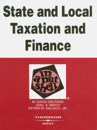 Cover image: Gelfand, Mintz and Salsich's State and Local Taxation and Finance in a Nutshell, 3d 3rd edition 9780314183873