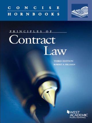 Cover image: Hillman's Principles of Contract Law, 3d (Concise Hornbook Series) 3rd edition 9780314288943