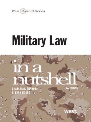 Cover image: Military Law in a Nutshell 4th edition 9780314907189