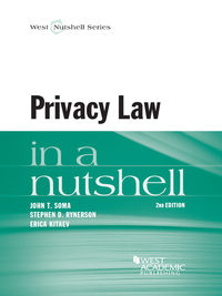 Cover image: Soma, Rynerson and Kitaev's Privacy Law in a Nutshell, 2d 2nd edition 9780314289421