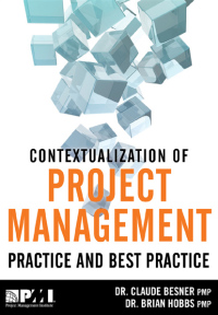 Cover image: Contextualization of Project Management Practice and Best Practice 1st edition 9781935589563