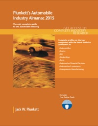 صورة الغلاف: Plunkett's Automobile Industry Almanac 2015 9781628313420