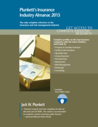 表紙画像: Plunkett's Insurance Industry Almanac 2015 9781628313451