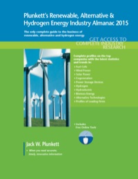 صورة الغلاف: Plunkett's Renewable, Alternative & Hydrogen Energy Industry Almanac 2015 127th edition 9781628313499