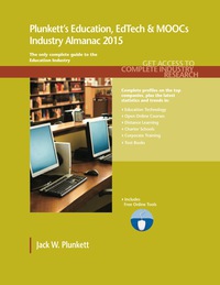 Imagen de portada: Plunkett's Education, EdTech & MOOCs Industry Almanac 2015 9781628313581