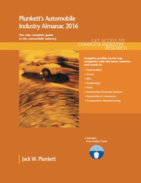 Imagen de portada: Plunkett's Automobile Industry Almanac 2016 9781628313765