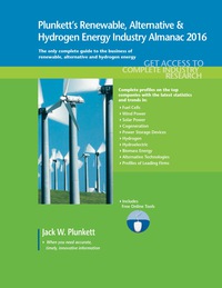 Cover image: Plunkett's Renewable, Alternative & Hydrogen Energy Industry Almanac 2016