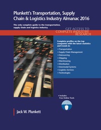 صورة الغلاف: Plunkett's Transportation, Supply Chain & Logistics Industry Almanac 2016