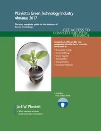Cover image: Plunkett's Green Technology Industry Almanac 2017