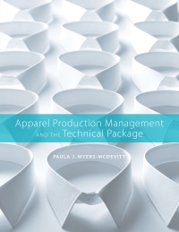 Omslagafbeelding: Apparel Production Management and the Technical Package 1st edition 9781563678691