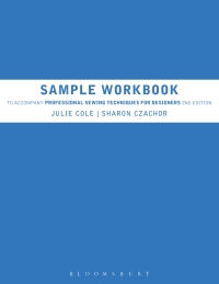 Imagen de portada: Sample Workbook to Accompany Professional Sewing Techniques for Designers 2nd edition 9798765105252