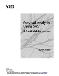 Cover image: Survival Analysis Using SAS 2nd edition 9781599946405