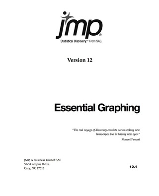 Imagen de portada: JMP 12 Essential Graphing 9781629594460