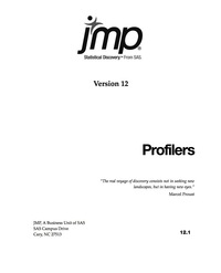 Titelbild: JMP 12 Profilers 9781629594620