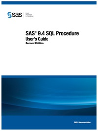 Imagen de portada: SAS 9.4 SQL Procedure User's Guide 2nd edition 9781629598925