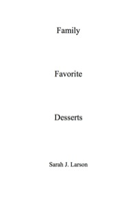 Cover image: Family Favorite Desserts