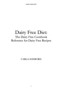 Cover image: Dairy Free Diet