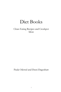 表紙画像: Diet Books: Clean Eating Recipes and Crockpot Ideas 9781630228927