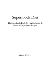 Cover image: Superfoods Diet