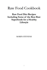 صورة الغلاف: Raw Food Cookbook