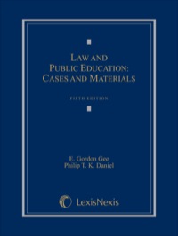 Cover image: Law and Public Education: Cases and Materials 5th edition 9781630435837