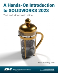 Imagen de portada: A Hands-On Introduction to SOLIDWORKS 2023: Text and Video Instruction 7th edition 9781630575557