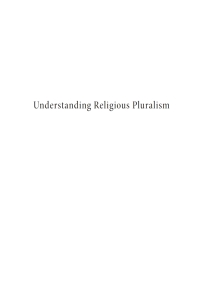 Cover image: Understanding Religious Pluralism 9781620329436