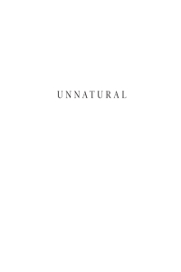 Cover image: Unnatural 9781625647405