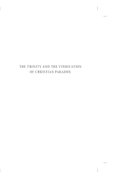 Omslagafbeelding: The Trinity and the Vindication of Christian Paradox 9781625641281