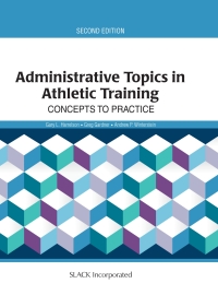 Omslagafbeelding: Administrative Topics in Athletic Training 2nd edition 9781617119804