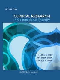Cover image: Clinical Research in Occupational Therapy, Sixth Edition 9781630915094