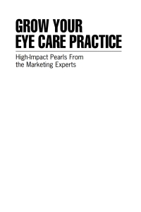 Imagen de portada: Grow Your Eye Care Practice 9781630917296