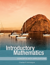 Cover image: Introductory Mathematics: Concepts with Applications 1st edition 9781936368501