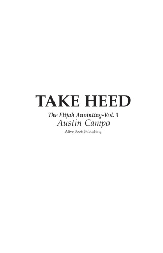 Imagen de portada: Take Heed 9781631321504