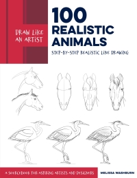 صورة الغلاف: Draw Like an Artist: 100 Realistic Animals 9781631598197