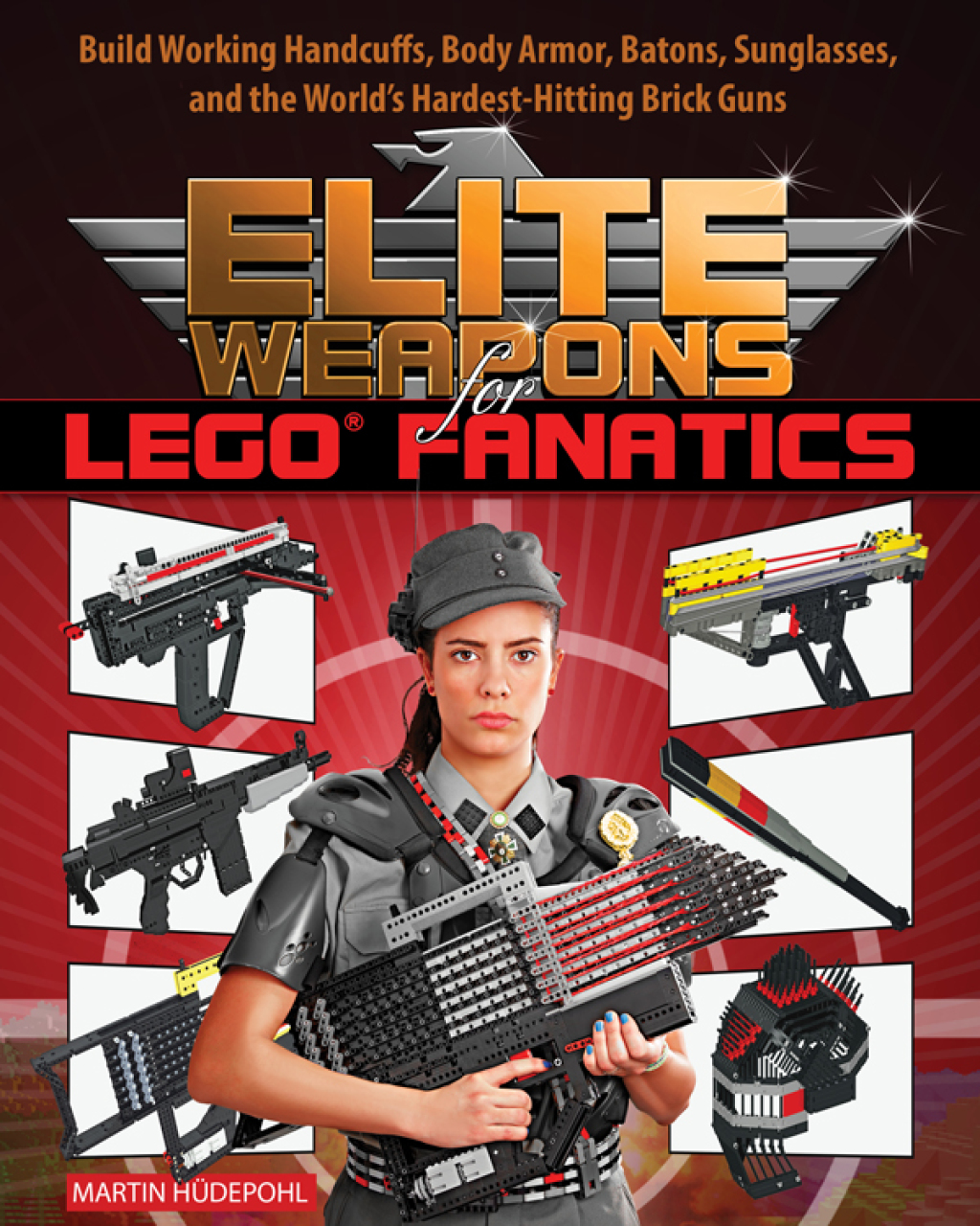 Elite Weapons for LEGO Fanatics Build Working Handcuffs, Body Armor, Batons, Sunglasses, and the World’s Hardest Hitting Brick Guns