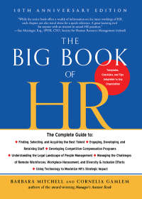 Cover image: The Big Book of HR, 10th Anniversary Edition 9781632651945