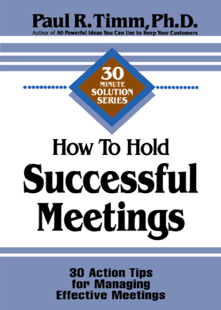 Cover image: How to Hold Successful Meetings 9781564143259
