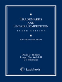 Cover image: Trademarks and Unfair Competition: Documentary Supplement 10th edition 9781630430672