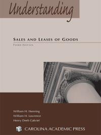 صورة الغلاف: Understanding Sales and Leases of Goods 3rd edition 9781632809568