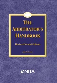 Imagen de portada: Arbitrator's Handbook 2nd edition 9781601561053