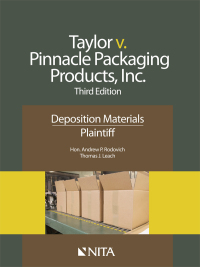 表紙画像: Taylor v. Pinnacle Packaging Products, Inc. 3rd edition 9781601564467