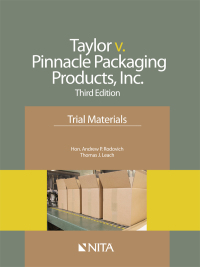 Cover image: Taylor v. Pinnacle Packaging Products, Inc. 3rd edition 9781601564450