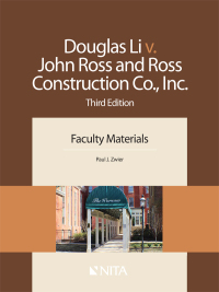 表紙画像: Douglas Li v. John Ross and Ross Construction Co., Inc. 3rd edition 9781601564337